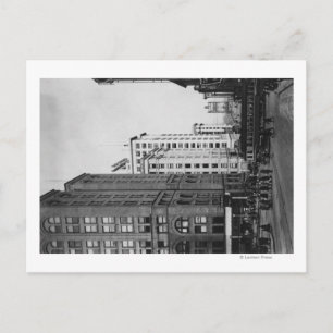 Tacoma, WA - Uitzicht van de binnenste hoofdstrate Briefkaart