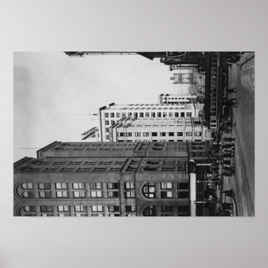 Tacoma, WA - Uitzicht van de binnenste hoofdstrate Poster (Voorkant)