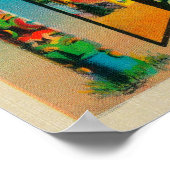 Tacoma, Washington - Grote lettertjes Poster (Hoek)