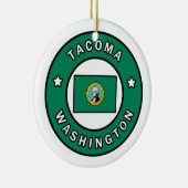 Tacoma Washington Keramisch Ornament (Rechts)