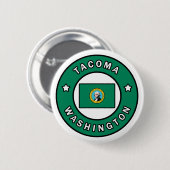 Tacoma Washington Ronde Button 5,7 Cm (Voorkant /achterkant)