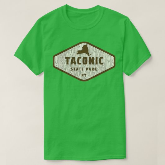 Taconic State Park New York Tree Log Textuur Hout T-shirt (Design voorkant)