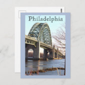 Tacony-Palmyra Bridge Briefkaart (Voorkant / Achterkant)