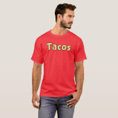 Tacos メンズベーシックダークTシャツ T-shirt (Voorkant volledig)