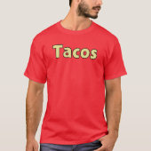 Tacos メンズベーシックダークTシャツ T-shirt (Voorkant)