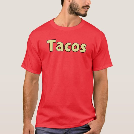 Tacos メンズベーシックダークTシャツ T-shirt (Voorkant)