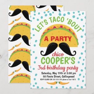 Taco''s about A Party Birthday Invitation Boy