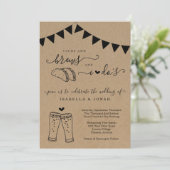 Tacos & Brews And I Do's Faire-part de mariage (Debout devant)