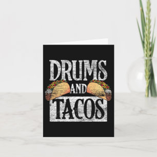 Tacos Cinco de Mayo Music Drummer Drums Kaart
