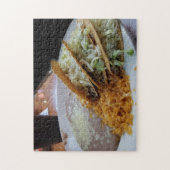 Tacos créatifs haricots riz photo puzzle (Vertical)