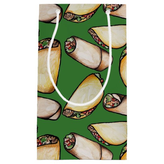 Tacos en Burritos patroon Klein Cadeauzakje (Voorkant)
