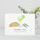 Tacos en Tequila Bedankkaart (Staand voorkant)