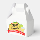 Tacos en Tequila Birthday Party Bedankdoosjes (Voorkant Zijde)