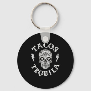 Taco's en Tequila Mexicaans eten Drink T-shirt Man Sleutelhanger