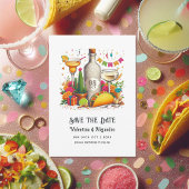 Tacos en Tequila Mexicaanse Fiesta bruiloft Save The Date