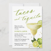 taco's en tequila-Vrijgezellenfeest Kaart (Voorkant)