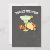 Tacos en Tequila Wedding Shower Kaart (Achterkant)