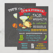 Tacos en Tequila Wedding Shower Kaart (Voorkant / Achterkant)