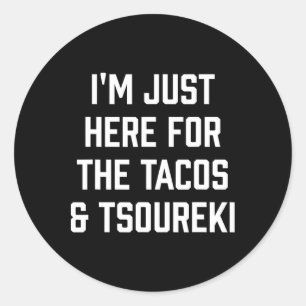 Tacos en Tsoureki Grappig Cinco de Mayo Orthodoxe  Ronde Sticker