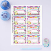 Tacos en tutus diaper treinkaartjes baby shower flyer (Enkel)