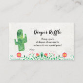 Tacos en Tutus Luier Raffle Behuizing Kaart (Voorkant)