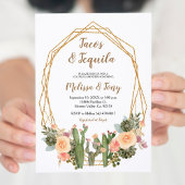 Tacos et Tequila Cactus Couples Douche Invitation