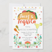 Tacos et Tequila Couple Show Invitation (Devant)