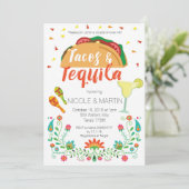 Tacos et Tequila Couple Show Invitation (Debout devant)