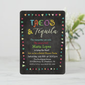 Tacos et Tequila Invitation de la douche nuptiale (Debout devant)