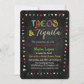 Tacos et Tequila Invitation de la douche nuptiale (Devant)