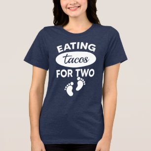 Taco's Eten voor Twee: Leuke Moederdag Tri-Blend Shirt