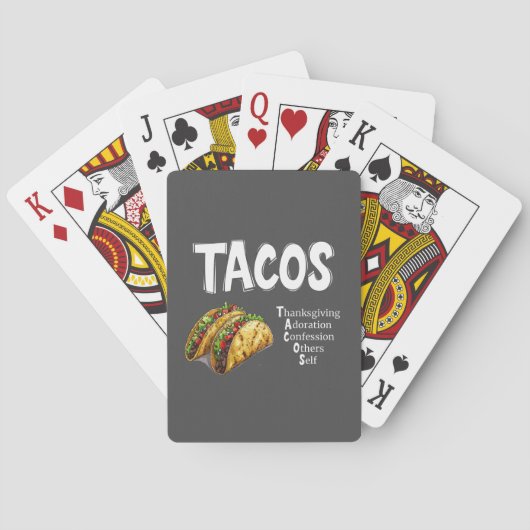 TACOS Gebed Klassieke speelkaarten (Achterkant)