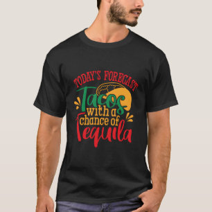 Taco's met kans op Mexicaanse tequila T-shirt