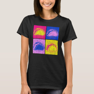 Tacos Mexicaanse keuken Taqueria Foodie Pop Art Ta T-shirt