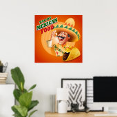 Tacos Mexican Food Poster (Thuiskantoor)