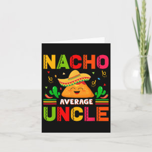 Tacos Nacho Gemiddelde Oom Familie Mannen Vaderdag Kaart