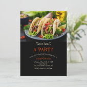 Taco's op een bord kaart (Staand voorkant)