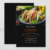 Taco's op een bord kaart (Voorkant / Achterkant)