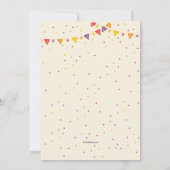 Taco's over een partijuitnodiging kaart (Achterkant)