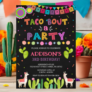 Taco's over een partijuitnodiging kaart