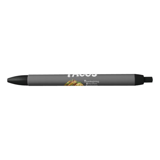TACOS-pen voor gebed Zwarte Inkt Pen (Voorkant)