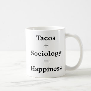 Tacos plus sociologie is geluk koffiemok