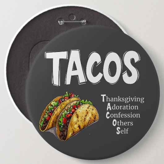 TACOS Prayer Button (Voorkant /achterkant)