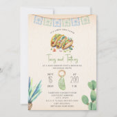 Tacos & Teethers Jongen Baby shower Fiesta Kaart (Voorkant)