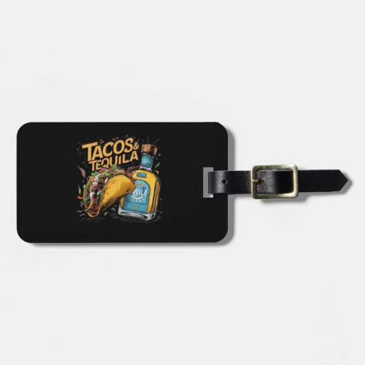 Tacos & Tequila Bagagelabel (Voorkant horizontaal)