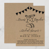 Tacos & Tequila Bruiloftsfeest voor koppels Kaart (Voorkant / Achterkant)