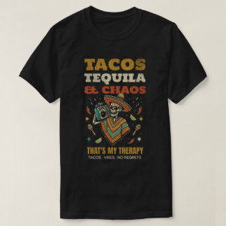 Taco's Tequila Chaos Vibes Feestpret T-shirt