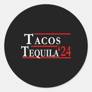 Tacos Tequila De beste kandidaten 2024 Ronde Sticker