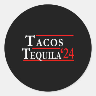 Tacos Tequila De beste kandidaten 2024 Ronde Sticker