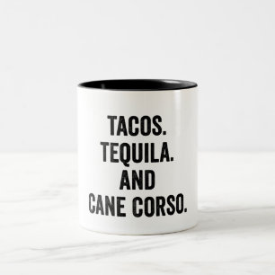 Tacos Tequila en Cane Corso Tweekleurige Koffiemok
